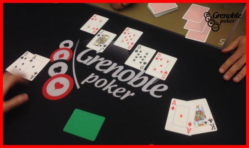 Tapis de poker du Grenoble Poker Pontois